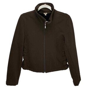 Fjall Schoeller Soft Shell Jacket Womens Medium Brown‎ Fleece Lined